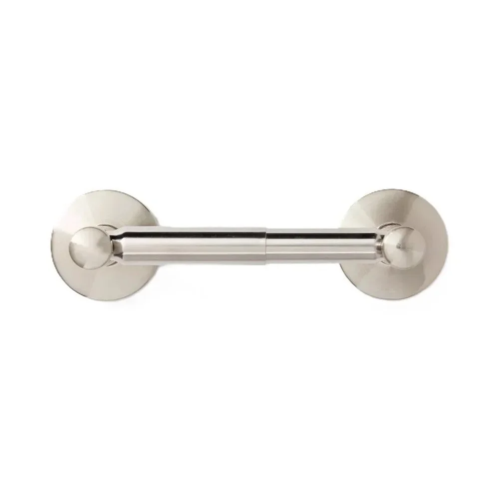 Threshold Brushed Nickel Finish Wall Mount Metal Toilet Paper Holder w Pivot Arm